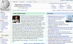 Ellis Paul featured on Wikipedia Main Page